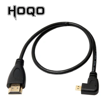 Suderinama HDMI micro HDMI 90 Kairėje ir Dešinėje Kampu 90 Laipsnių Micro HDMI į HDMI Kabelis Aviečių Pi 4 2m 3m 5m 50cm/150cm