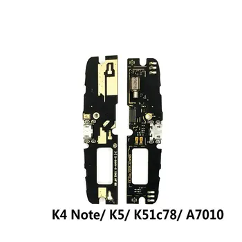 USB Įkrovimo Valdyba & Mikrofono Modulio Lenovo K4 K5 K6 K8 Pastaba Plus A7010 A7020 Įkrovimo lizdas Doko Remontas, Dalys