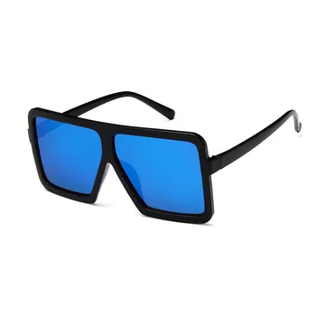 2021 Plastiko Negabaritinių Akiniai nuo saulės Moterims Aikštėje Prekės Dizaineris Didelis Rėmo Akiniai Moterų UV400 Saulės Akiniai oculos masculino