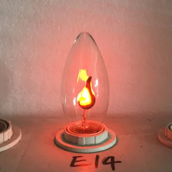 E14 E27 Retro LED Edison Lemputės, LED Liepsnos Poveikio, Gaisro Šviesos Mirgėjimas Liepsnos Lempos Imituojamas Šalies Kalėdų Dekoro kintamoji srovė 220-240V