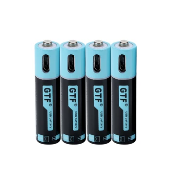 GTF talpa 1,5 V 450mAh AAA li-ion Baterija 675mwh li-polimero su USB įkraunama ličio baterija usb + USB laidas