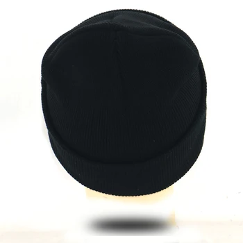 2019 Naujas beanies laišką siuvinėjimo MEILUŽIS NEVYKĖLIS megzta kepurė medvilnė lankstus black mados žiemą kepurės lauko šiltas slidinėjimo kepurė
