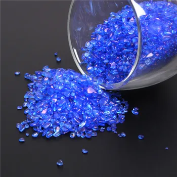 Mėlyna Kvarco skalda Mineralinių Ritosi Žvyro Chip Akmuo, Natūralus Akmuo Perlas Gydymo Reiki Kristalai 