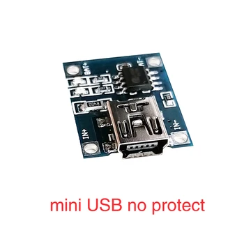 Mini Micro Tipas-c USB 5V 1A 18650 TP4056 Ličio Baterija, Kroviklio Modulis Įkrovimo Lenta Su Apsauga, Dvigubas Funkcijas 1A Li-ion