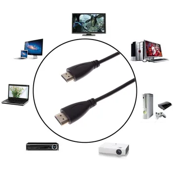 1m/1.5 m/2m/3m/5m HDMI į HDMI Male ilgiklis Laido Adapteris, HDMI V1.4 HD 1080P HDMI Kabelis, Fotoaparato HDTV PS3 Kamera