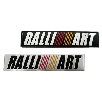 1pc Automobilių Stiliaus 3D aliuminio RalliArt Lipdukas Emblema Decal 