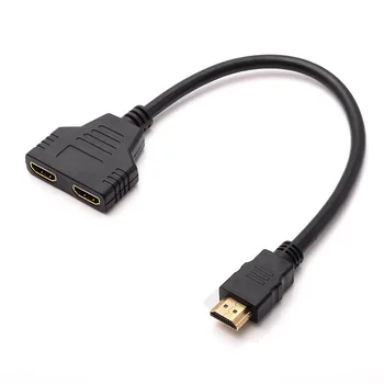 1080P HDMI suderinamus Splitter 1x2 Uostų Vyras Moteris Switcher Hub Adapter Vaizdo Kabelio Jungiklis DVD HDTV Xbox PS3, PS4 Projektorius