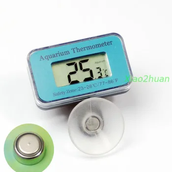 1pc Kompaktiškas Mini Skaitmeninis Povandeninis Žuvų Bakas Akvariumo Termometras LCD Ekranas
