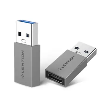 USB 3.0 (Type-A Male į USB 3.1 (Tipas C)Moterų, Jungtis, Keitiklis, Adapteris, skirtas 