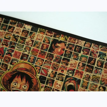 Derliaus Plakatas Klasikinis Anime One Piece Visų Ženklų Plakatai Kambario Dekoro Lipdukai Sienų Dekoras Sienos Meno Kraftpopieris Sienų Lipdukai