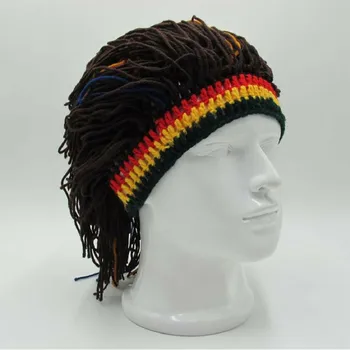 1Pc, Bob Marley Jamaikos Reggae Rasta Skrybėlę Drei Perukas Karibų Beretė Bžūp Beretė Suknelė Drabužiai, Aksesuarai, Mados Stilius Nauja