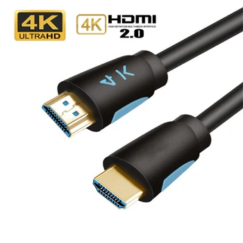 4K HD Laidas paauksuoti HDMI suderinamus Vaizdo Kabelis Paramos LANKO 3D HDR 60Hz Splitter HDTV Projektoriaus Ekranas