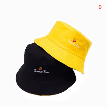 Unisex Mados Kibiro Kepurę Panama Dviejų Šoninių Grįžtamasis Kibiro Kepurę geltonos spalvos Paplūdimio Vyrų Vasaros Kepurės