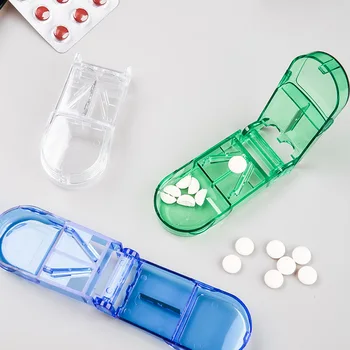 Nešiojamų Tabletes Cutter Splitter Padalinti Medicina Saugojimo Tablet Skaldymo Supjaustyti Slicer Namų Tabletes Konteinerių Narkotikų Atvejais Balionėlis Dėžutę