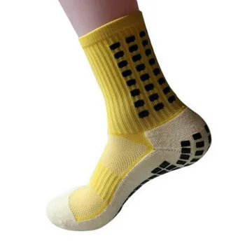Naujas Vyrų Anti-Slip Futbolo Kojinės Aukštos Kokybės Minkštas Kvėpuojantis Sutirštės Sportinė Važiavimo Dviračiu kojinės Pėsčiųjų Moterų Futbolo Kojinės