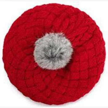 MAERSHEI rudens žiemos baby vilnos megzti skrybėlę vaikų plaukų kamuolys, susukti triušių vilnos skrybėlę, berniukai ir mergaitės, šiltas beretė