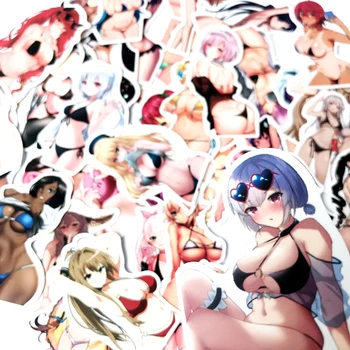 100vnt Grožio Seksualus Bikini mergaitė Hottie waifu hentai Lipdukas Kūrybos Suaugusiųjų Self-made Anime Merginos Vandeniui Lipdukai Animacinių filmų
