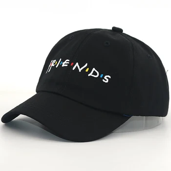 Naujų draugų beisbolo kepuraitę medvilnės reguliuojamas juoda tėtis kepurės moterims, vyrams snapback beisbolo kepurės, sporto hip-hop skrybėlę didmeninės