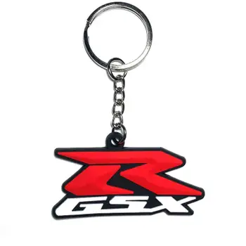 Gumos Motociklo Raktų Žiedas Key Chain kietas keychain 3D Minkštas Už Suzuki GSXR GSX-R 400 600 750 1000 1300 K1 K2 K3 K4 K5 K6 K7