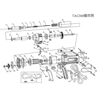 Atsarginės dalys TAC500 elektros riveter