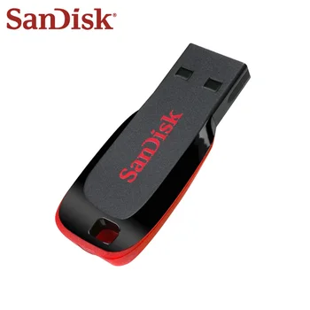 100 Originalias Sandisk Pen Ratai CZ50 USB Flash Diskas 128GB 32GB 64GB Didelės Spartos 16 GB 8 GB Atminties kortelė USB Mini U Diską, USB 2.0