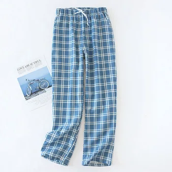 Vyriški Medvilnės Kelnės Skara Megzti Miego Pants Mens Pižama Kelnės Nuosėdos Sleepwear Pajama Trumpas Vyrų Pijama Hombre