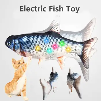 Elektros Juda Žuvis Katė Žaislas Spalvinga Žėrintis Dainavimo Pinti Žuvų Katė Žaislas Kicker Žaislas linksmas Interaktyvus Augintiniai Žaislas, skirtas Cat Kitten