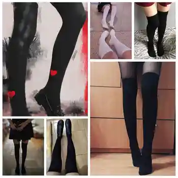 Moterų Kojinės Kojinės Šiltas aukštakulniais Per Kelio Kojinių Ilgai Medvilnės Kojinės raiška Sexy Kojinės raiška de mujer meia arras