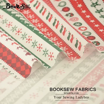 Booksew Medvilnės Ruoželinio Audinio Kalėdų Dizaino Namų Tekstilės, Siuvimo Audiniai Quilting 
