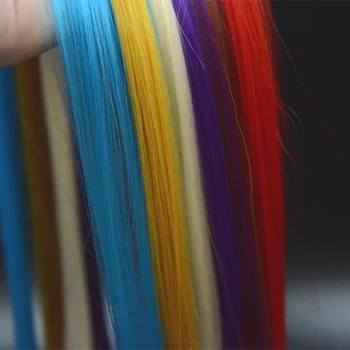 CONTEMPLATOR 12colors minnow streamer vimineous Pluošto skristi susiejimas medžiagų 2bags/pak sintetinis, labai lieknas plaukai skristi mouche