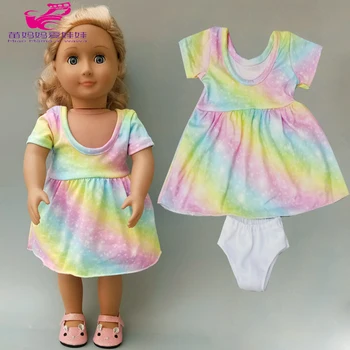 17 colių lėlės baleto nėrinių suknelė tinka 43cm new born baby doll dress 18 colių lėlės drabužiai kelnės
